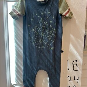 Rags Geometric Star Print Romper